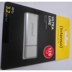 Cle-USB-128-Go-Intenso- Ultra-Line-USB-3-0- Argent-stockage-de- données