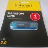 INTENSO Clé USB 2.0 Rainbow Line - 4 Go Bleu