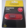 INTENSO Clé USB 2.0 Rainbow Line - 128 Go Rouge